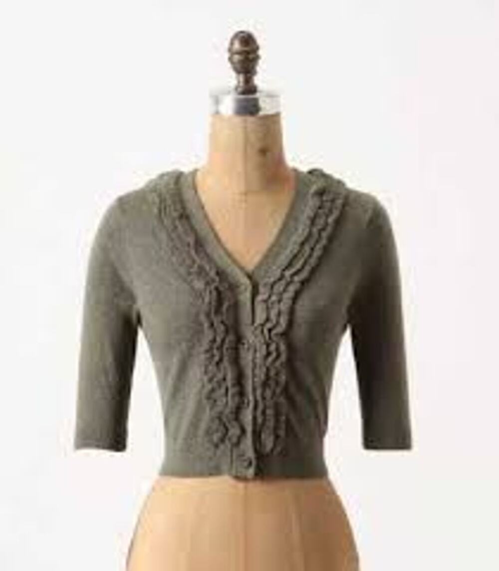 NWOT Grey Cropped Shrug | Moth Anthropologie | Size L